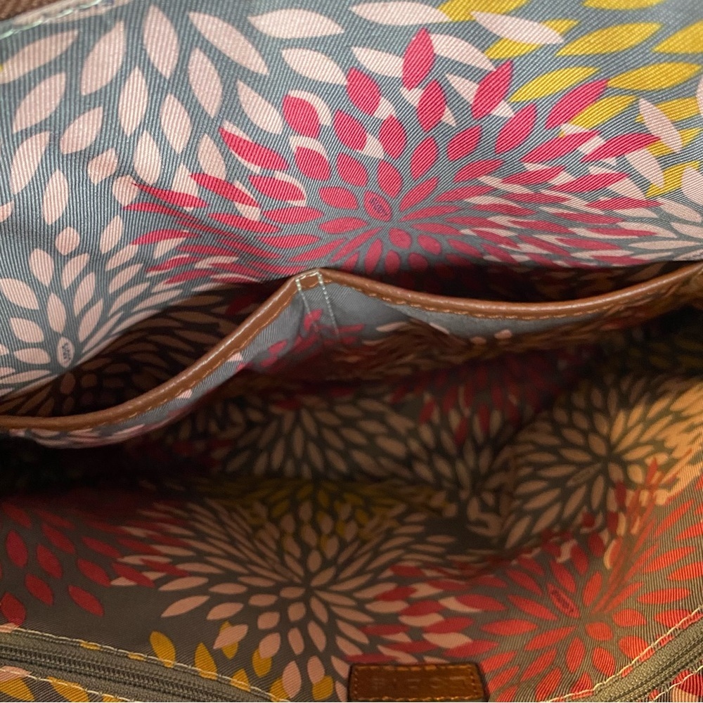 Lodis Kierra Brown Pebble‎ Grain Leather Large Tote Shoulder Bag - Picture 11 of 12